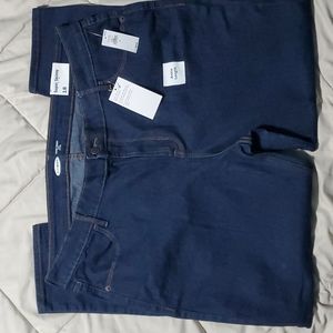 NWT Old Navy Dark Wash Mid Rise Super Skinny Ankle Length Size 18